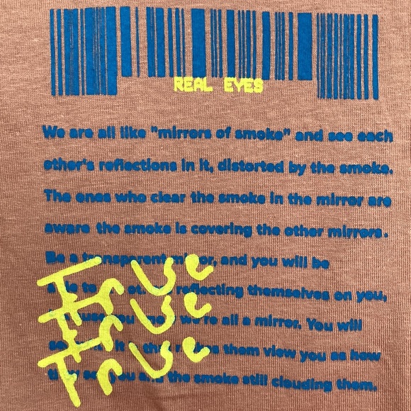 Men’s Brooklyn Cloth Mfg. Co. Dusty Rose Real Eyes Graphic T-Shirt - Picture 11 of 14